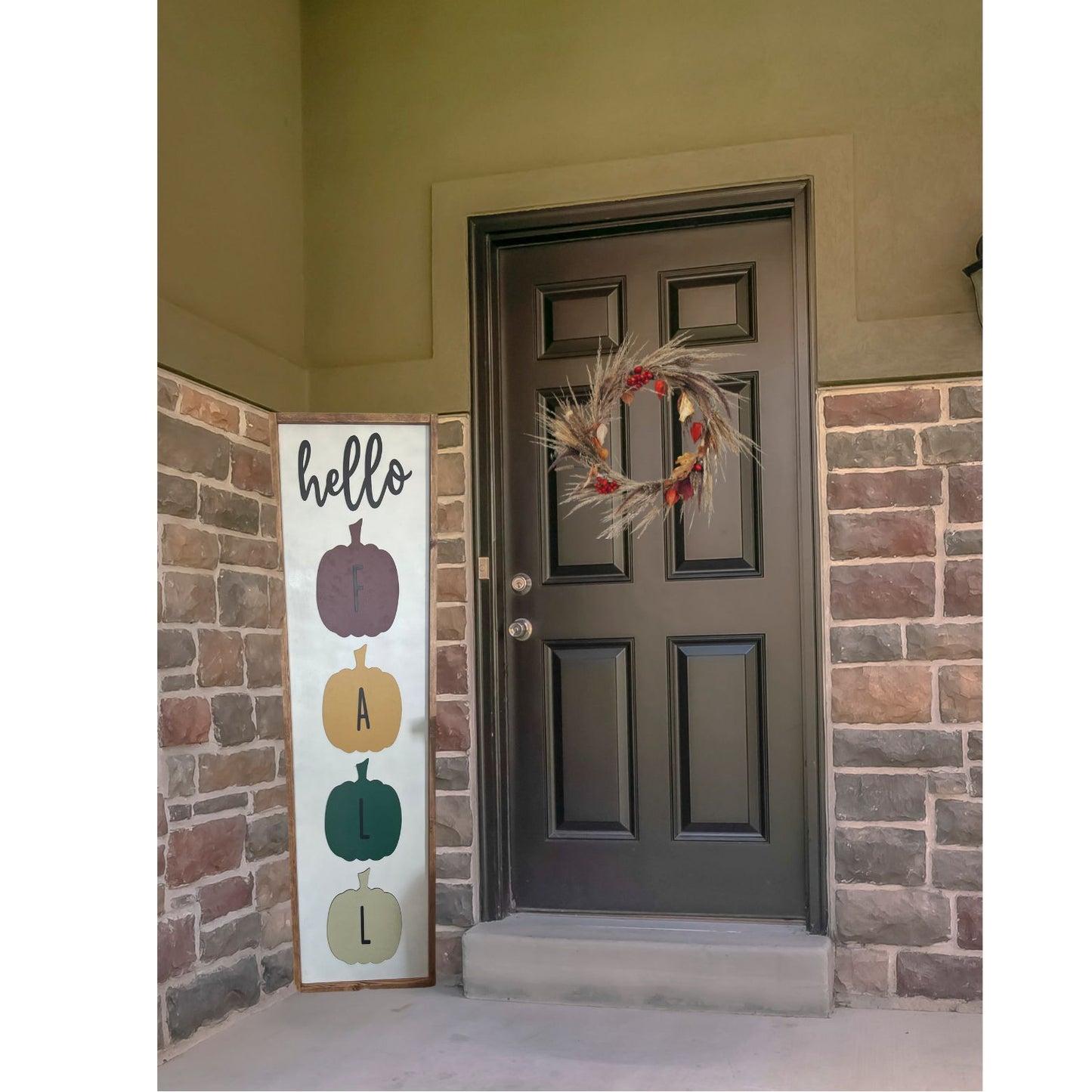 Fall Pumpkins/Halloween Reversible Sign