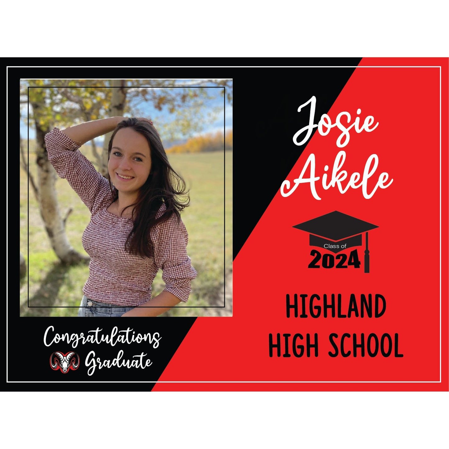 Graduation Yard Sign