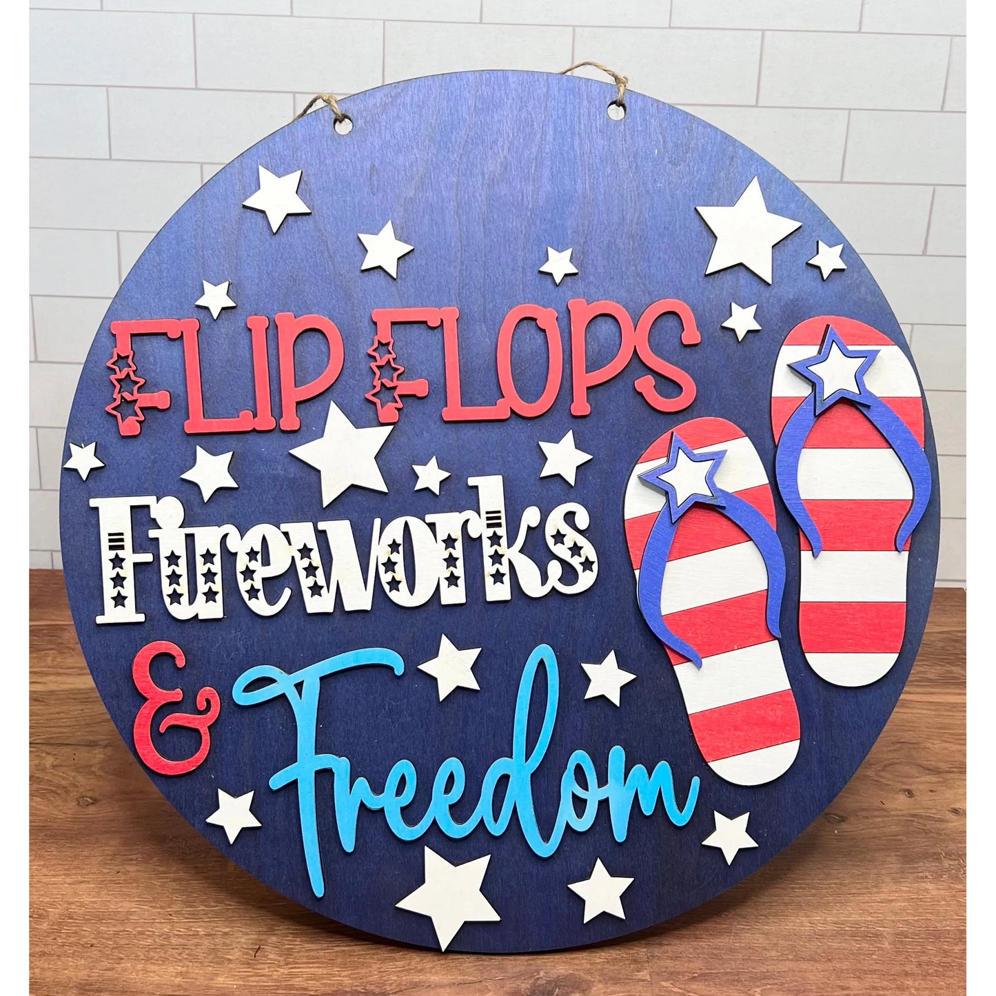 4th of July Door Hanger