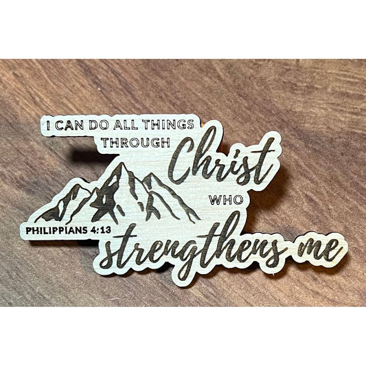 Christ Strengthens Me Magnet