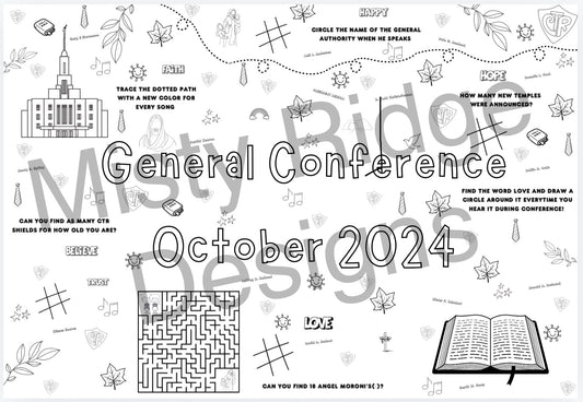 General Conference 2024 Coloring Sheet